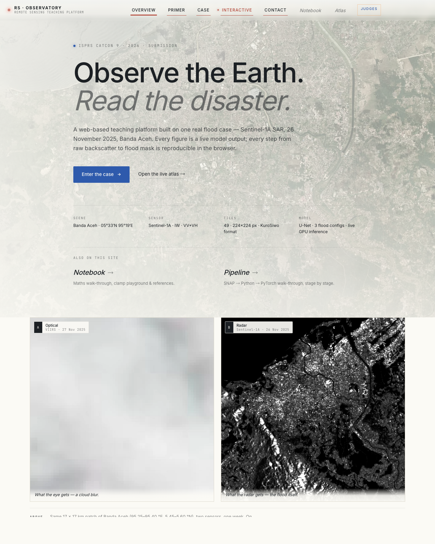 Remote Sensing Platform homepage
